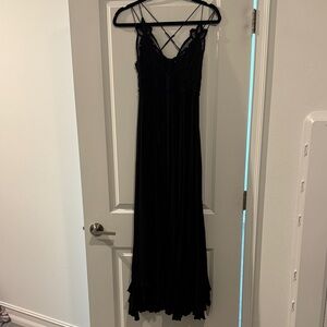 Free People Black Maxi Dress